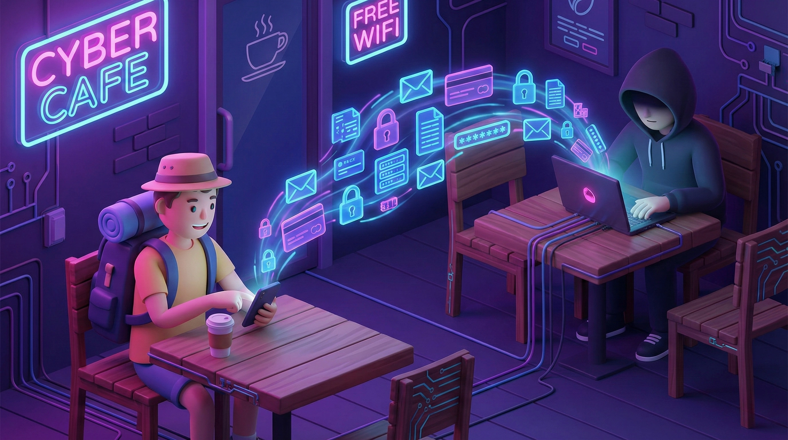 Опасный Wi-Fi в отпуске: Почему нельзя подключаться в отеле и аэропорту без VPN в 2026 году